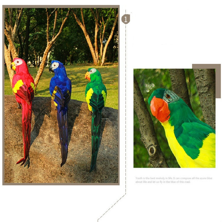 45CM Simulation Parrot Simulation Bird Macaw Foam Feather Parrot Sen Gardening Decoration My Store