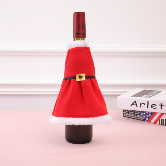 2 PCS Christmas Decoration Red Wine Bottle Set Christmas Items-Reluova