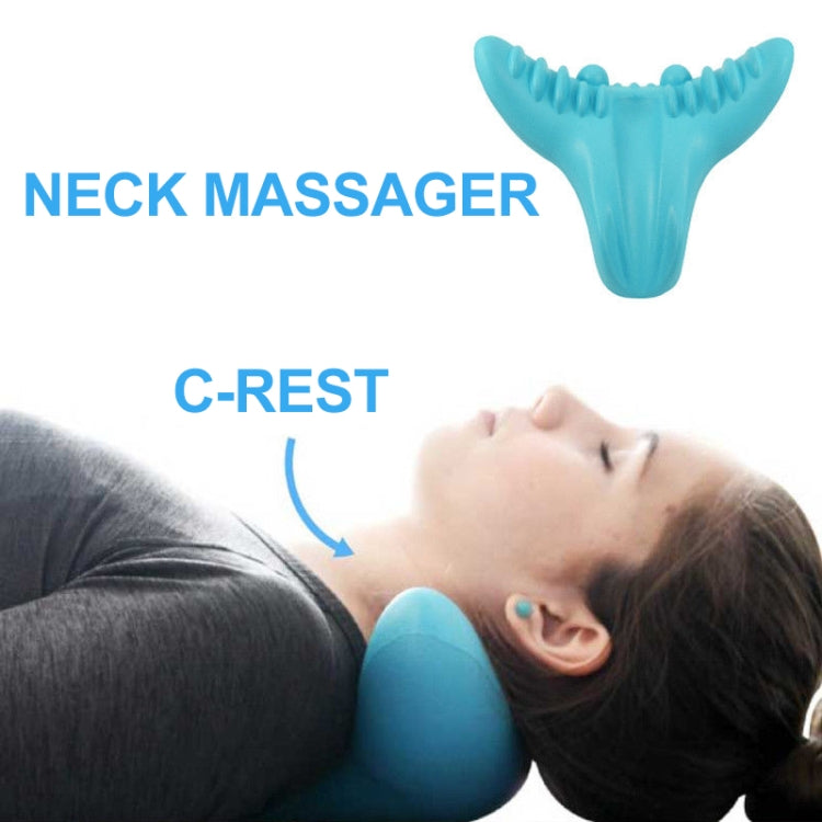 Acupressure Massage Pillow C-Rest Neck Cervical Shoulder Muscle Relaxer High Density Memory Foam Pillow Tools