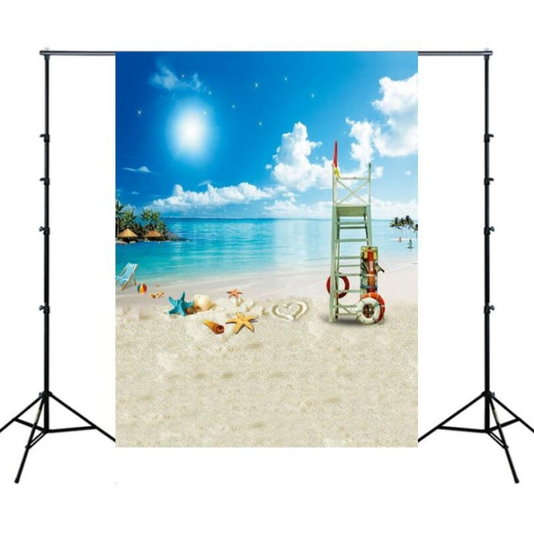 1.5m x 2.1m Simulation 3D Beach Seascape Coconut Tree Photo Photography Background Cloth