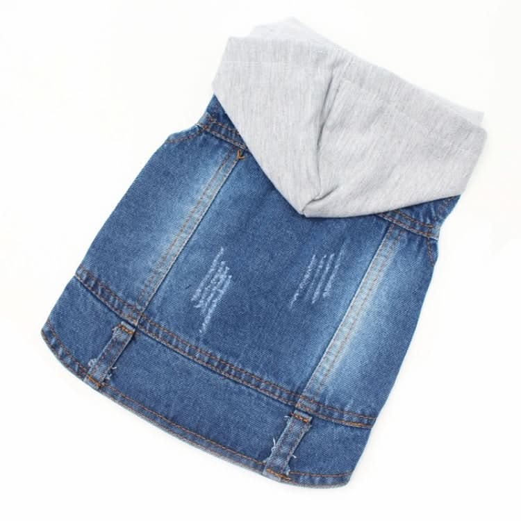 Retro Personality Denim Small Vest Pet Dog Clothes Pet Jacket - Reluova