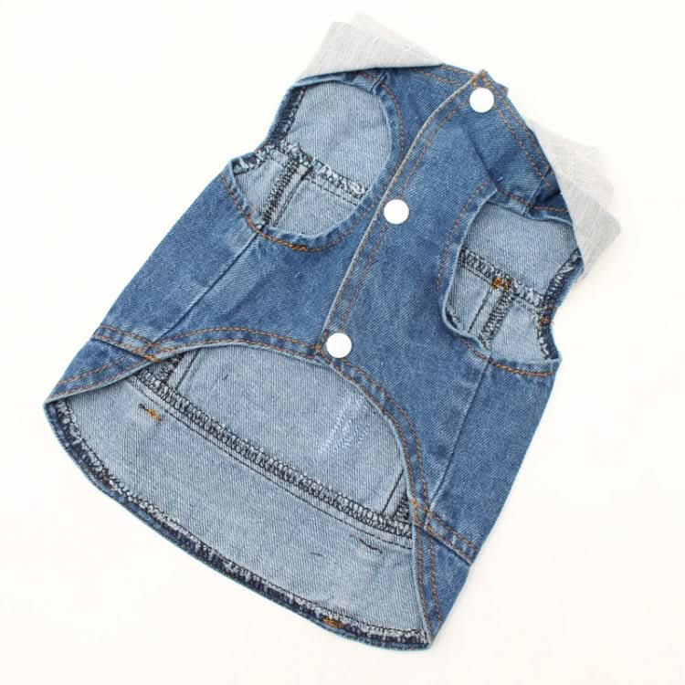 Retro Personality Denim Small Vest Pet Dog Clothes Pet Jacket - Reluova