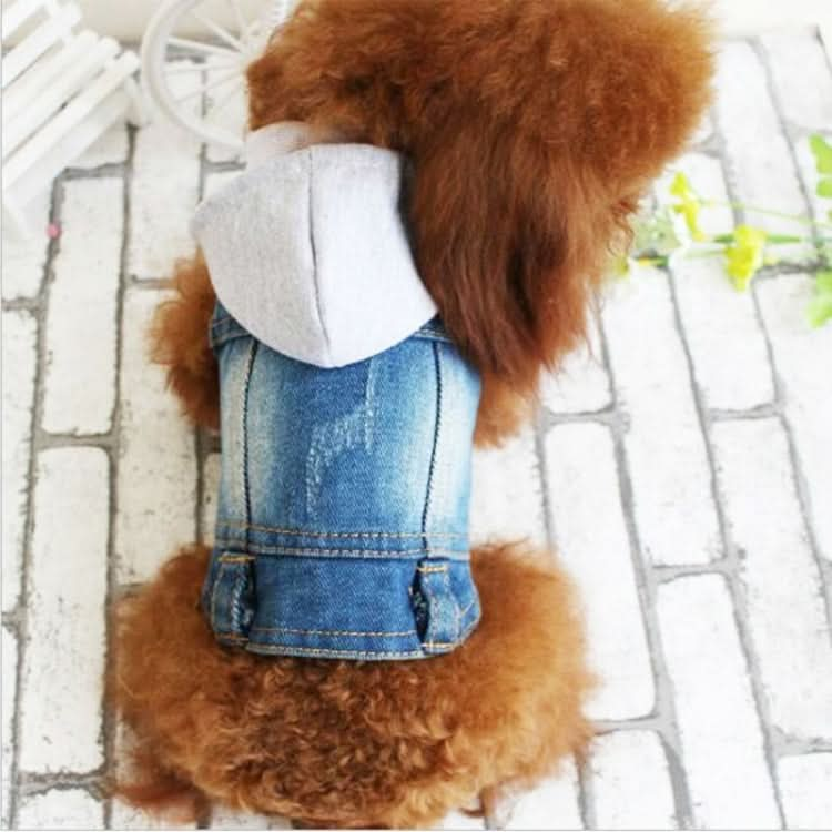 Retro Personality Denim Small Vest Pet Dog Clothes Pet Jacket - Reluova