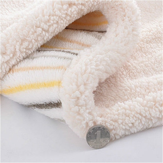 Winter Thick Double Layer Printed Lambskin Children Blanket Bedding My Store