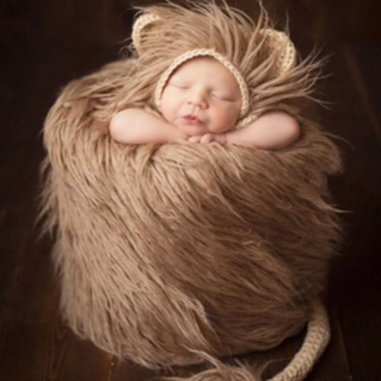 Newborn Photography Little Lion Wool Cartoon Hat and Tail Props My Store