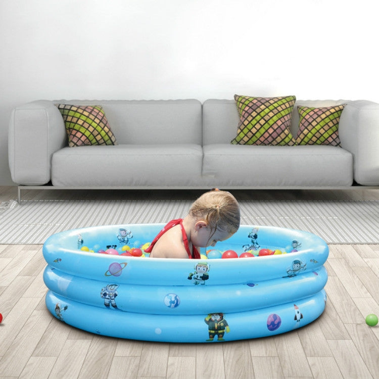 Household Indoor and Outdoor Children Round Three Rings Inflatable Swimming Pool Ball Pool Reluova