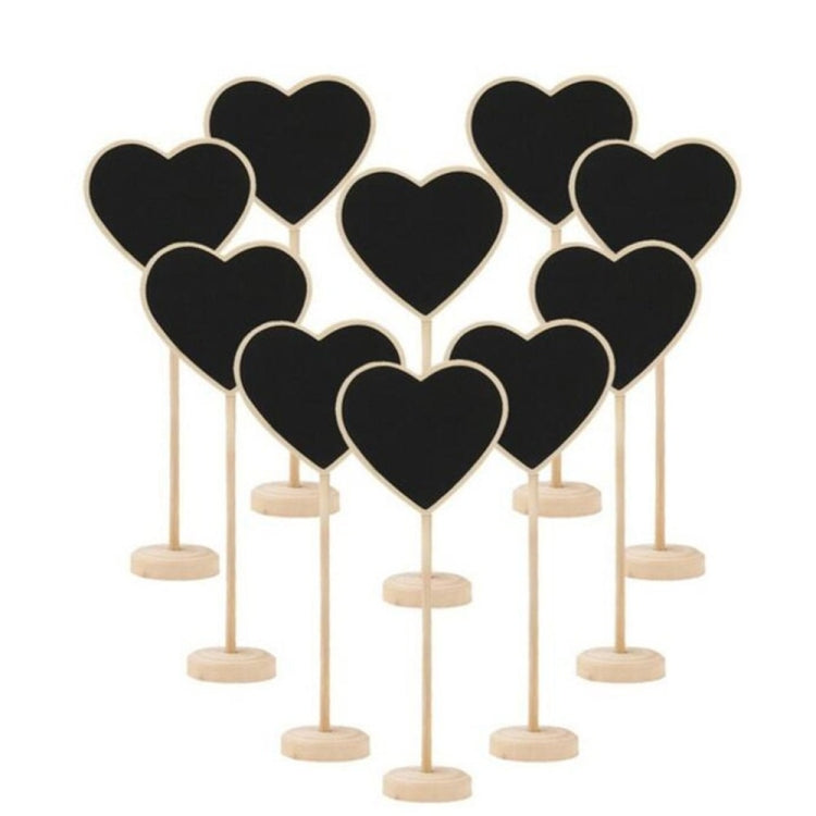 10 PCS Wooden Blackboard Chalkboard Mini Message Notice Board Table Wedding Party Decoration