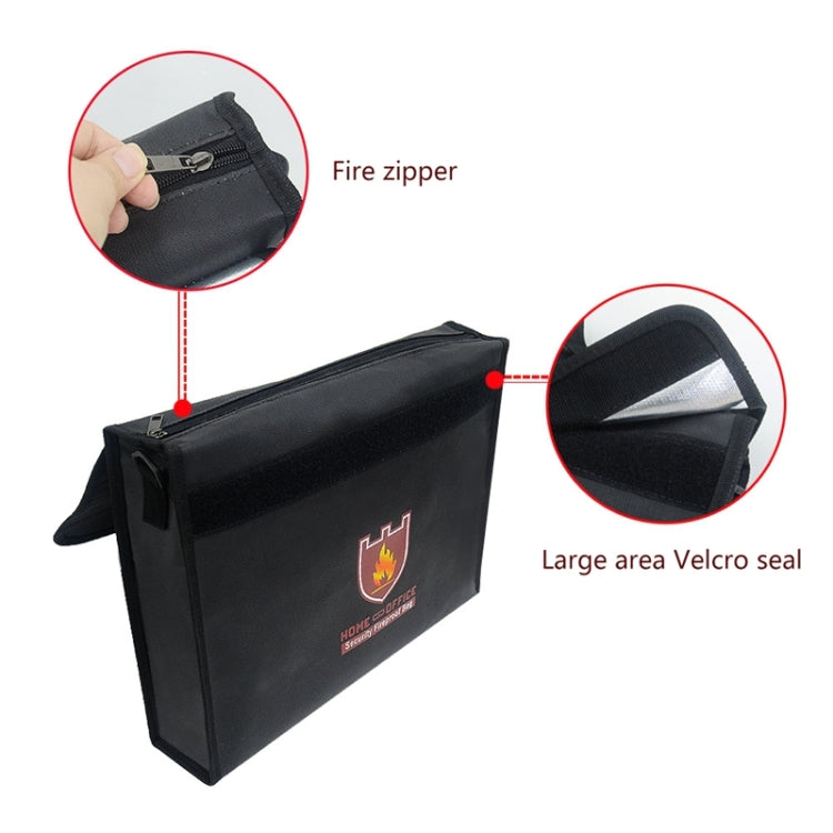 Office Fiberglass Cloth Filing Portable Fire Resistant Waterproof Safe Bag Folder My Store