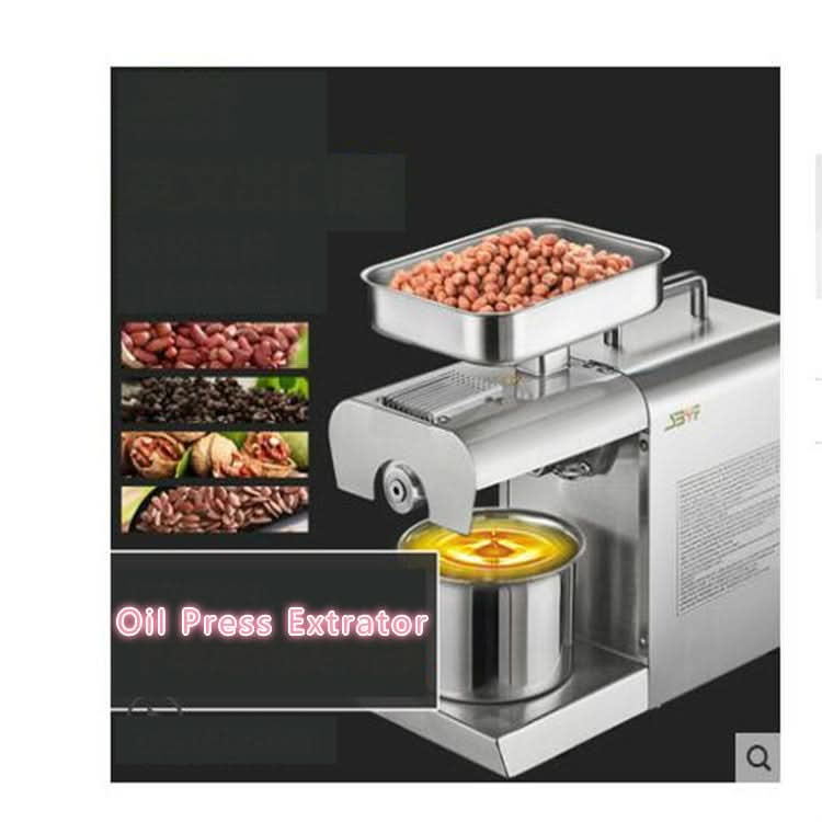 Seed Oil Press Extrator Stainless Steel Commercial Home Automatic Peanut Coconut Sesame Oil Press Machine