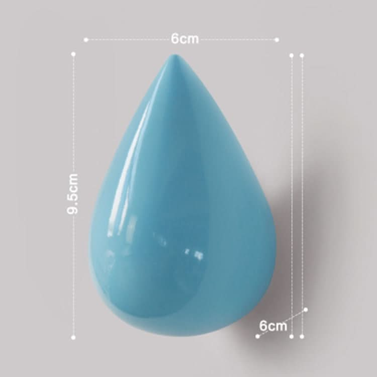 Creative Water Droplets Wall Hooks Home Decoration Resin Mural 3D Coat Hook Single Hooks Wall Hanger Reluova