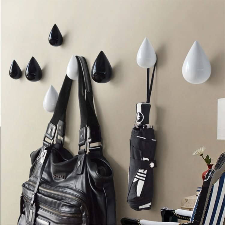 Creative Water Droplets Wall Hooks Home Decoration Resin Mural 3D Coat Hook Single Hooks Wall Hanger Reluova