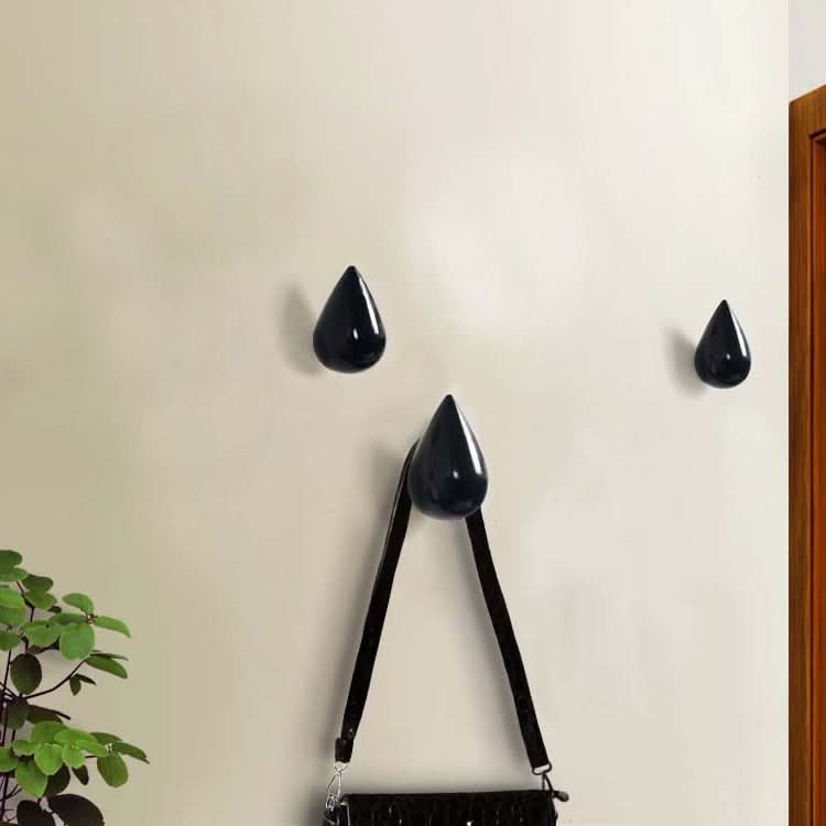 Creative Water Droplets Wall Hooks Home Decoration Resin Mural 3D Coat Hook Single Hooks Wall Hanger