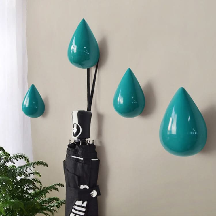 Creative Water Droplets Wall Hooks Home Decoration Resin Mural 3D Coat Hook Single Hooks Wall Hanger Reluova