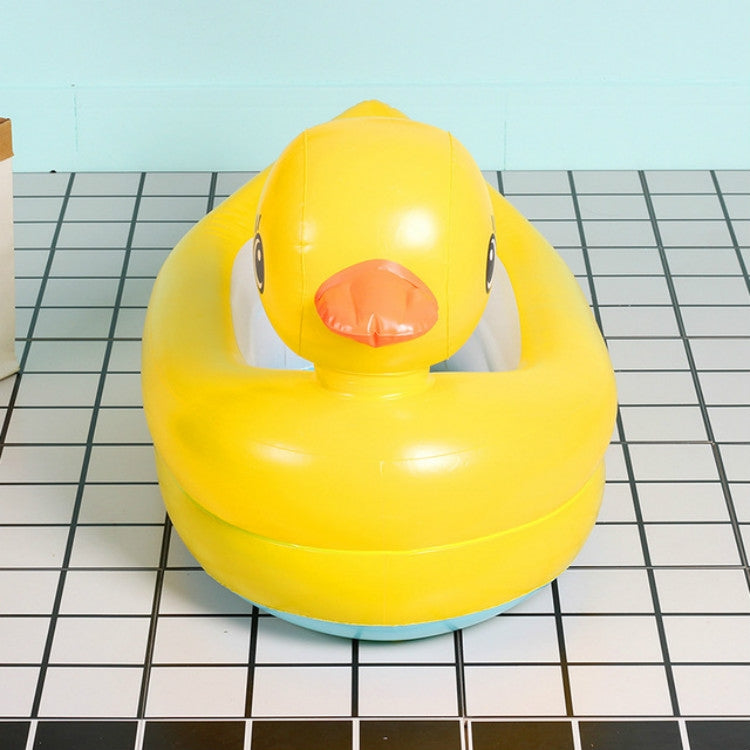 Small Yellow Duck Baby Inflatable Bathtub can Sit and Fold Portable Bathtub My Store