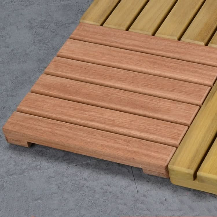 Golden Pear Wood  Solid Wood Non-slip Floor Mat Shower Room Mat No Paint Anti-corrosion Wood Floor Reluova