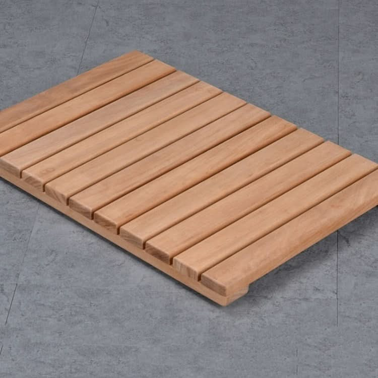 Golden Pear Wood  Solid Wood Non-slip Floor Mat Shower Room Mat No Paint Anti-corrosion Wood Floor Reluova