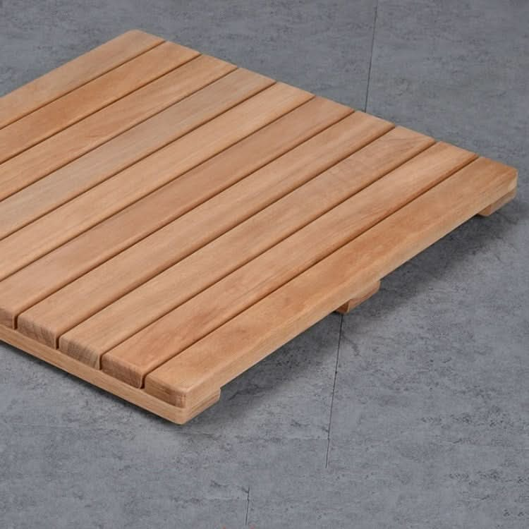 Golden Pear Wood  Solid Wood Non-slip Floor Mat Shower Room Mat No Paint Anti-corrosion Wood Floor Reluova