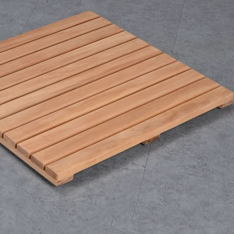 Golden Pear Wood  Solid Wood Non-slip Floor Mat Shower Room Mat No Paint Anti-corrosion Wood Floor Reluova