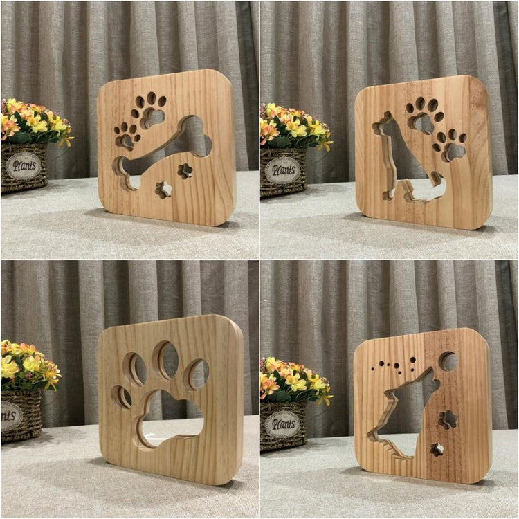 Creative Shape Wooden Night Lamp Bedroom Decoration Warm Light LED My Store