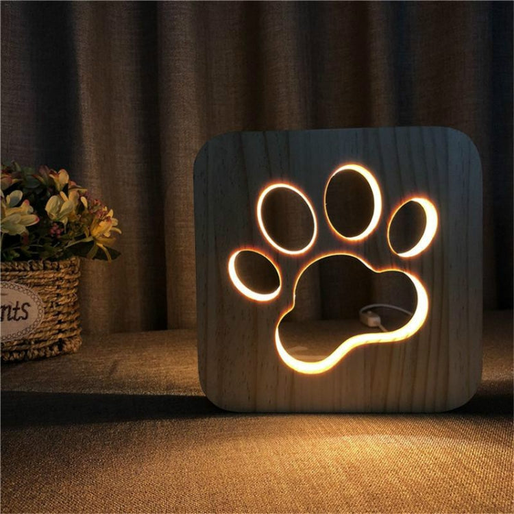 Creative Shape Wooden Night Lamp Bedroom Decoration Warm Light LED