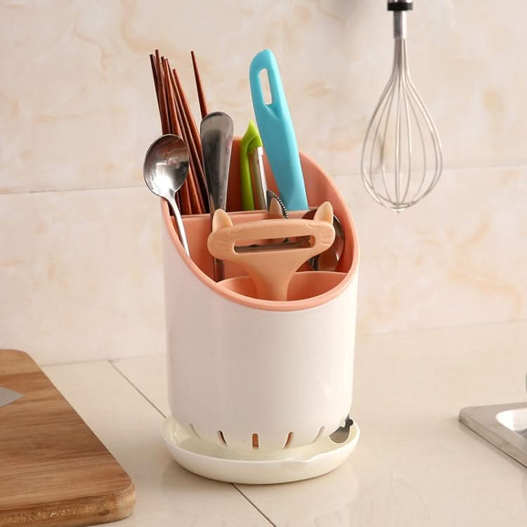 Creative Multi-function Double Drain Shelf Kitchen Chopsticks Storage Bucket Tableware Storage Box - Reluova