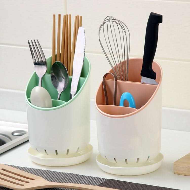 Creative Multi-function Double Drain Shelf Kitchen Chopsticks Storage Bucket Tableware Storage Box - Reluova