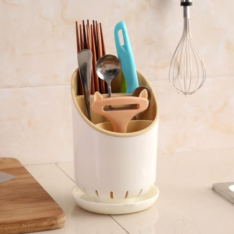 Creative Multi-function Double Drain Shelf Kitchen Chopsticks Storage Bucket Tableware Storage Box - Reluova