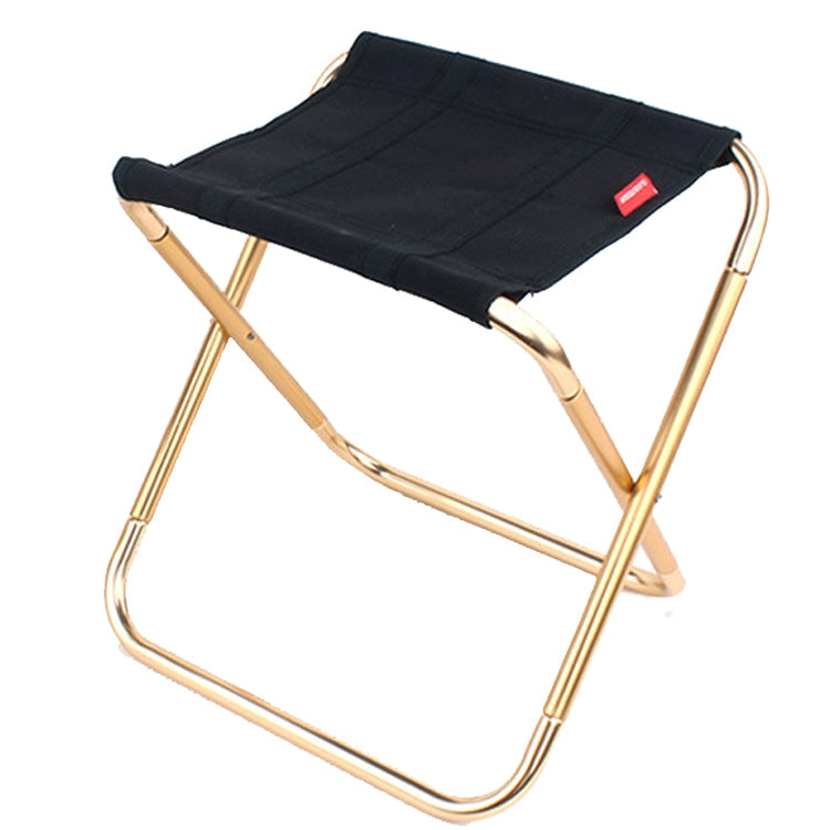 CLS Large 7075 Aluminum Alloy Outdoor Folding Stool Portable BBQ Fishing Folding Chair, Size: 30x25x31cm Reluova