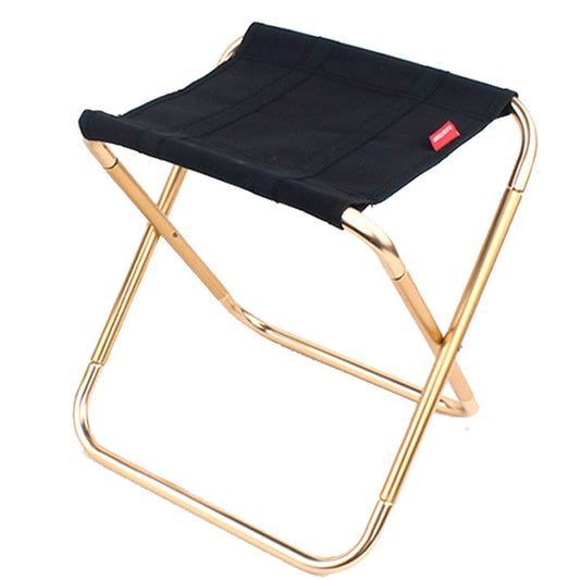 CLS Large 7075 Aluminum Alloy Outdoor Folding Stool Portable BBQ Fishing Folding Chair, Size: 30x25x31cm