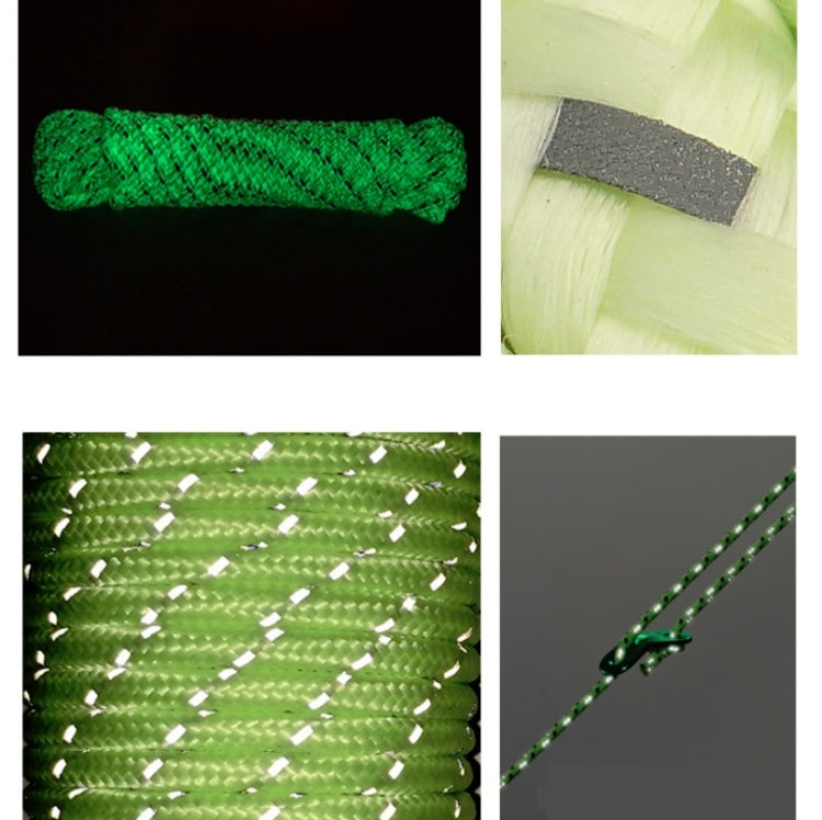 5mm Diameter Reflective String Windproof Tent Rope Line Camping Rope Reflective Tent Ropes