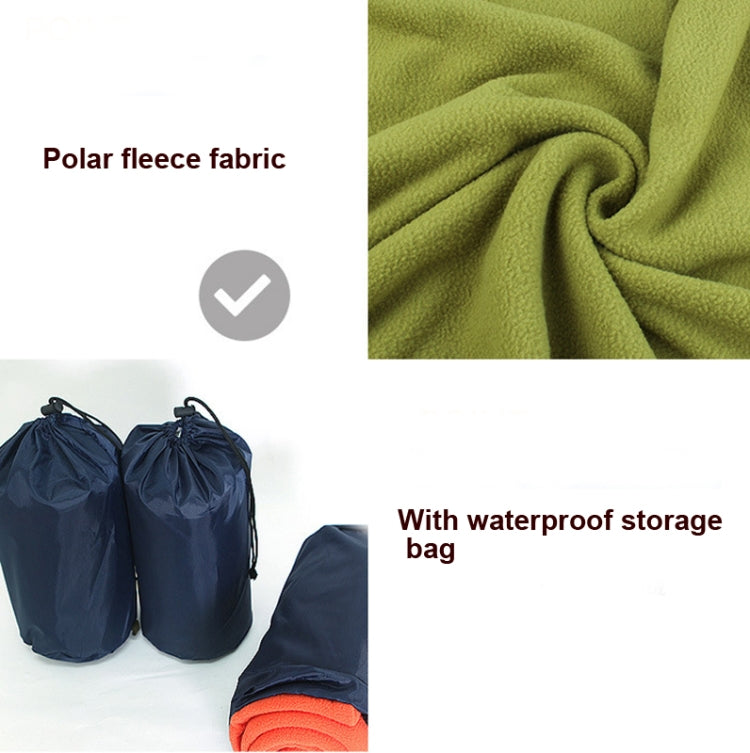 Outdoor Fleece Sleeping Bag Camping Trip Air Conditioner Dirty Sleeping Bag Separated By Knee Blanket During Lunch Break