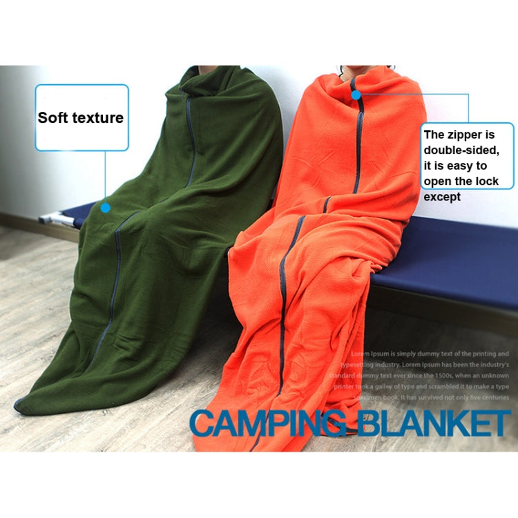 Outdoor Fleece Sleeping Bag Camping Trip Air Conditioner Dirty Sleeping Bag Separated By Knee Blanket During Lunch Break Reluova