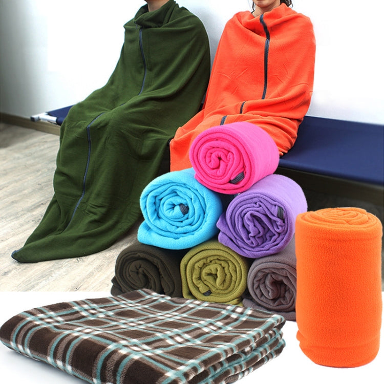 Outdoor Fleece Sleeping Bag Camping Trip Air Conditioner Dirty Sleeping Bag Separated By Knee Blanket During Lunch Break