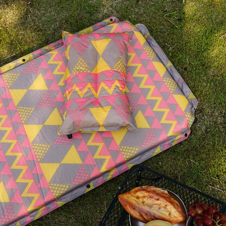 Double Air Hole Automatic Inflatable Pad Outdoor Camping Tent Pad Moisture-Proof Stitched Lunch Break Sleeping Pad Reluova