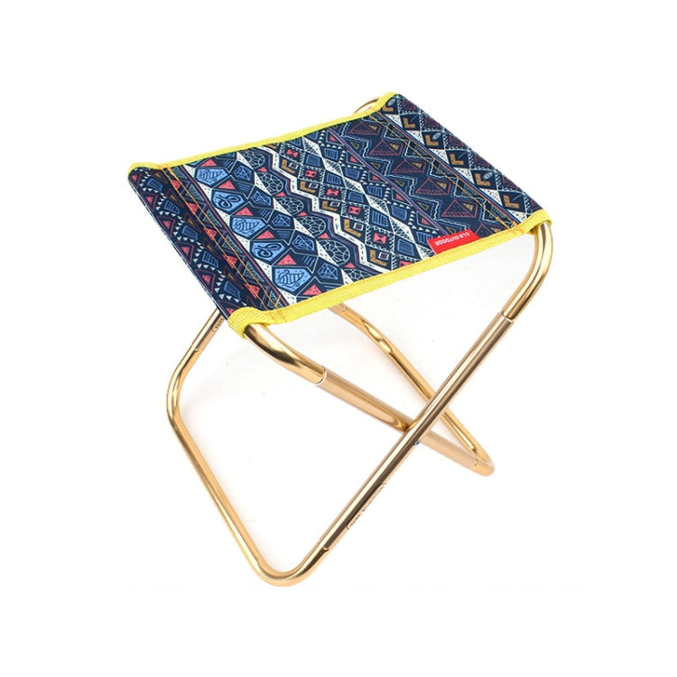 CLS 7075 Aluminum Alloy Fishing Chair Portable Camping Train Stool, Size: 24.8x22.5x27cm Reluova