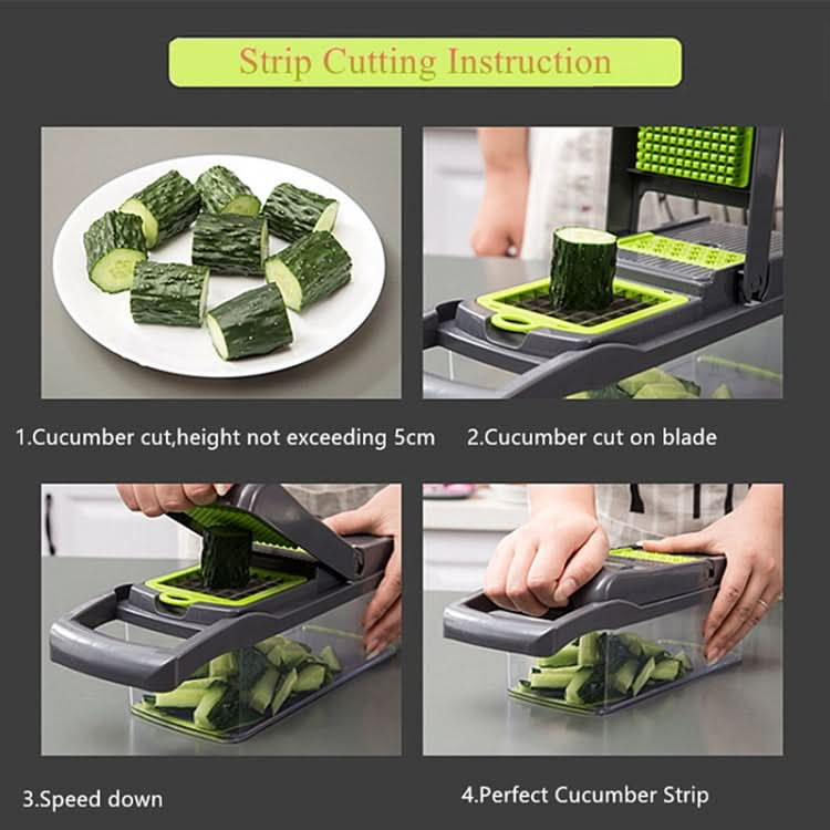 Vegetable Cutter Kitchen Slicer Fruit Cutter Potato Peeler Carrot Cheese Grater Vegetable Slicer - Reluova