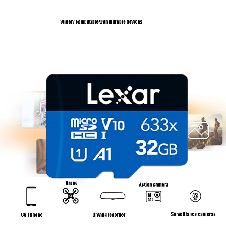 Lexar 633x 32GB High-speed Mobile Phone Memory TF Card Driving Recorder Memory Card My Store