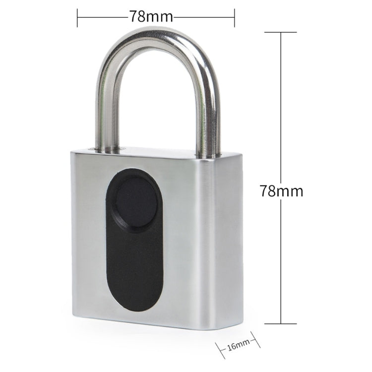 USB Rechargeable Door Lock Fingerprint Padlock Quick Unlock Security Keyless Smart Metal Lock My Store