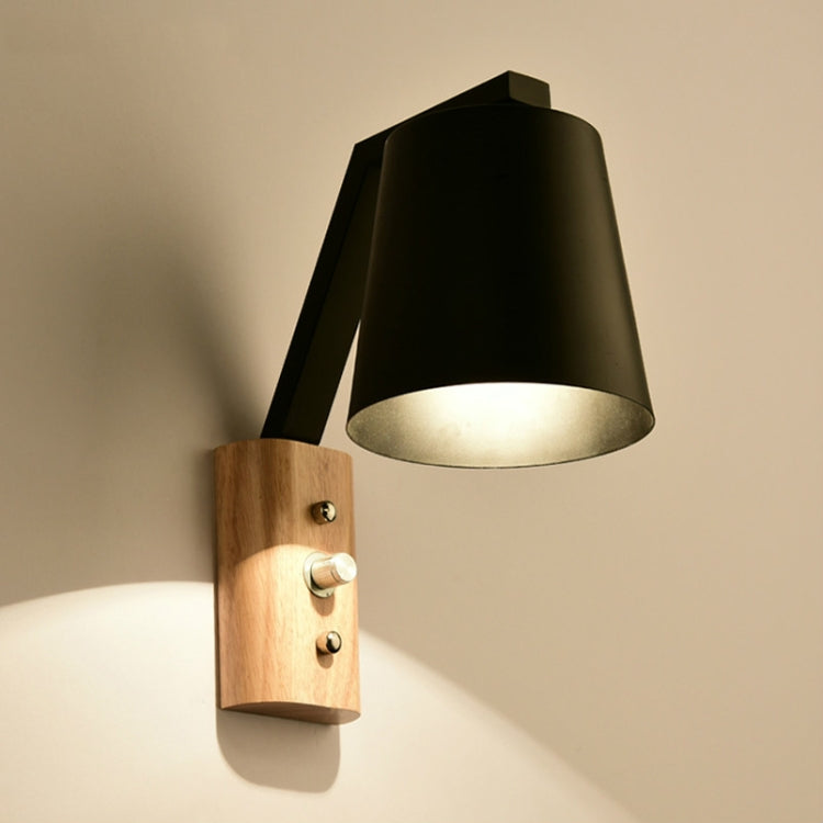 Creative Bedroom Study Bedside Balcony Aisle Porch Hotel Cafe Wood Wall Lamp Switch Light My Store