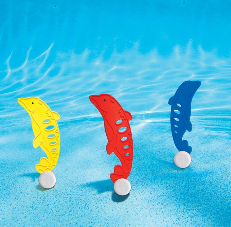 3 PCS Summer Swimming Dive Toy Sets Dolphin Playing Water Toy Reluova