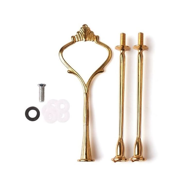 1 Set Sweets Candy Cupcake Tray Wedding Party Cake Display Stand Zinc Alloy Golden Tone cake stand - Reluova