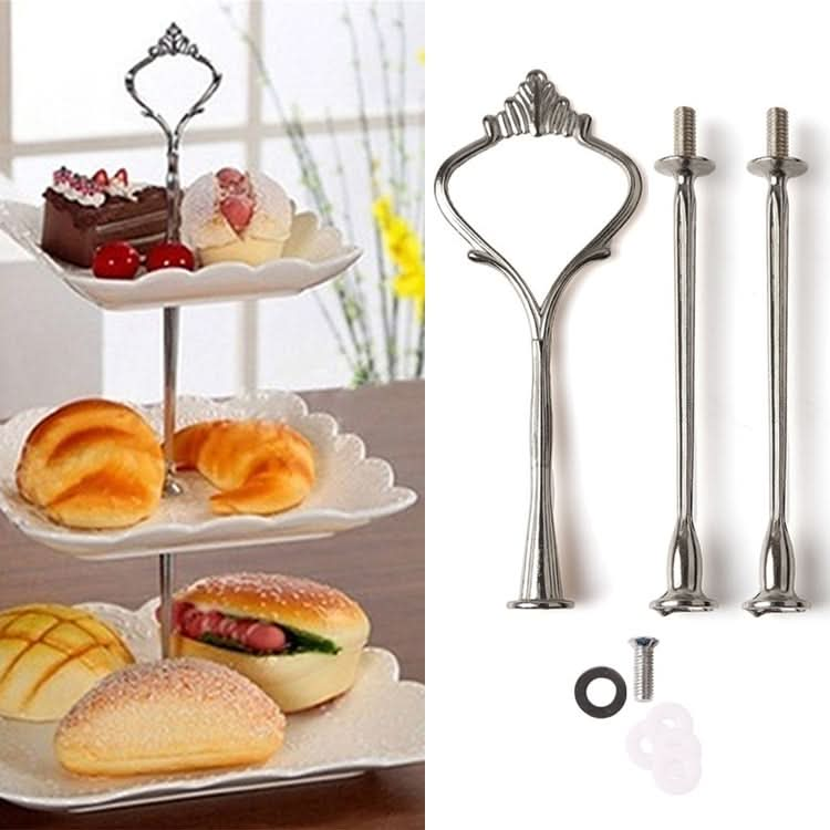 1 Set Sweets Candy Cupcake Tray Wedding Party Cake Display Stand Zinc Alloy Golden Tone cake stand - Reluova