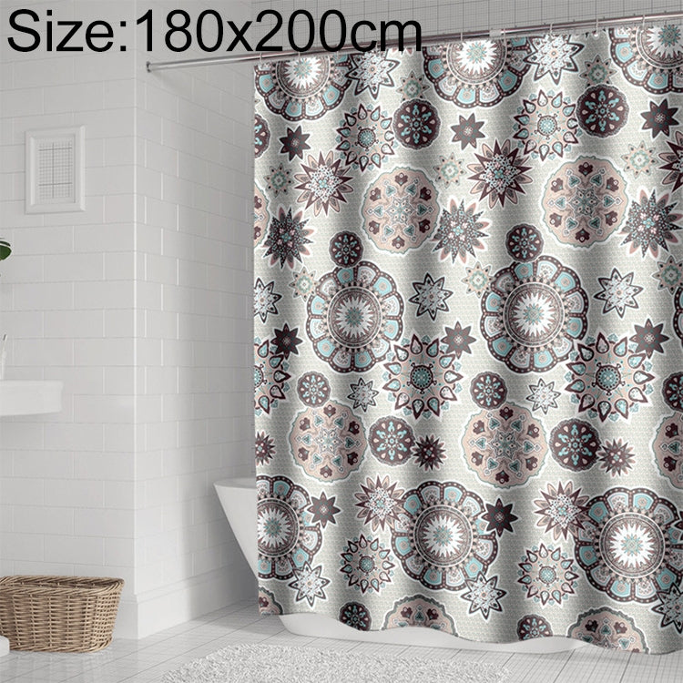 Bohemian Mandala Shower Curtains Bathroom Geometric Waterproof Bath Curtain My Store