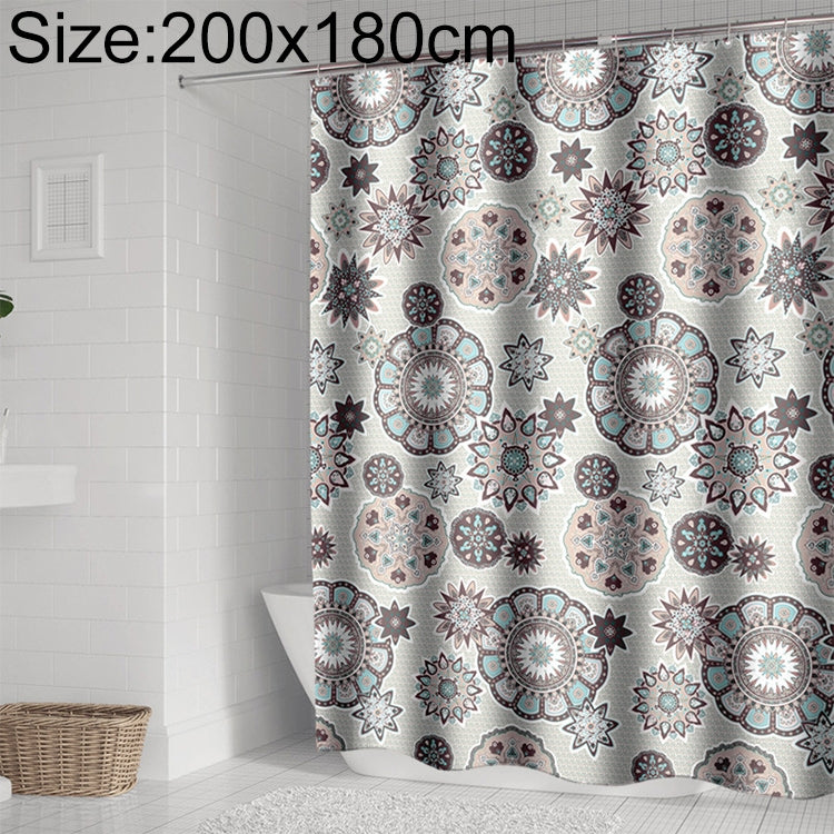 Bohemian Mandala Shower Curtains Bathroom Geometric Waterproof Bath Curtain My Store