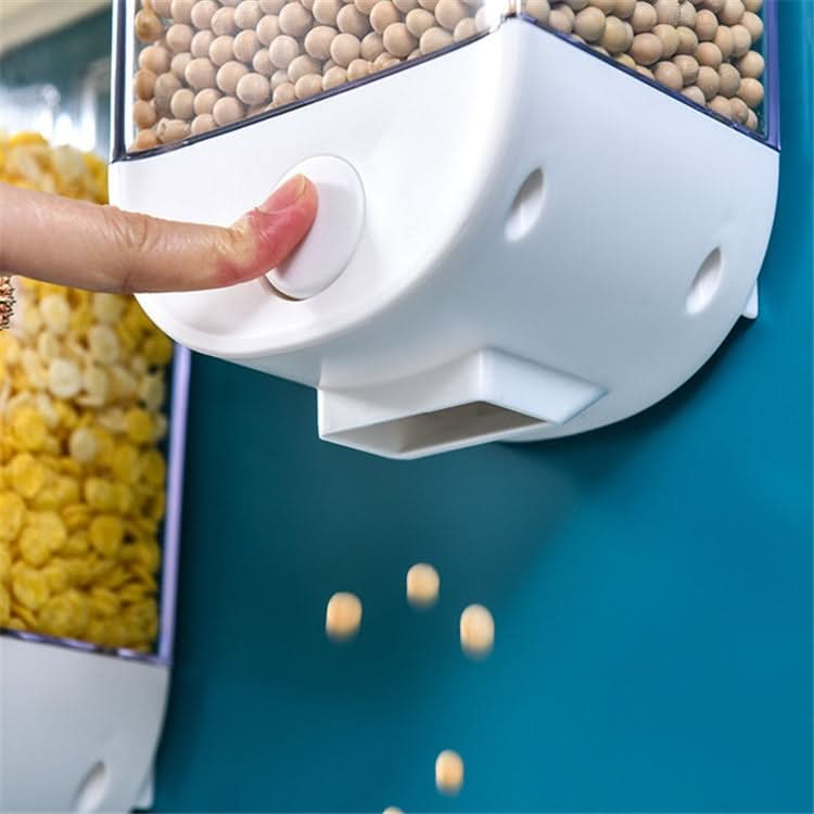 Nail-free Seamless Pressing Wall-mounted Grain Multi-grain Canister Rice Canister Transparent Vsual Snack Storage Sealed Box - Reluova