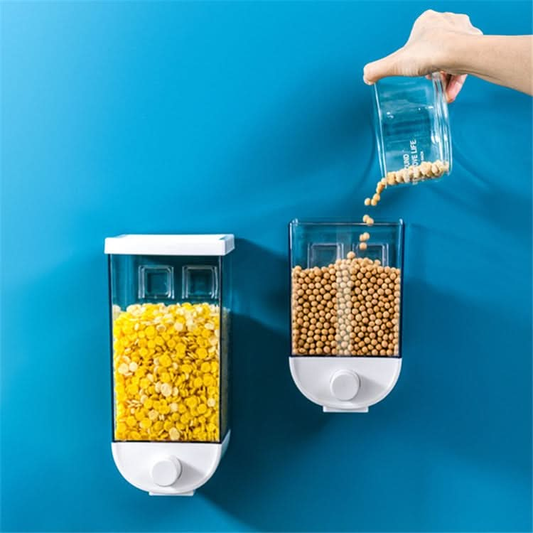 Nail-free Seamless Pressing Wall-mounted Grain Multi-grain Canister Rice Canister Transparent Vsual Snack Storage Sealed Box - Reluova