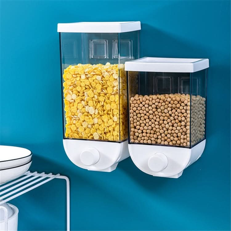 Nail-free Seamless Pressing Wall-mounted Grain Multi-grain Canister Rice Canister Transparent Vsual Snack Storage Sealed Box - Reluova