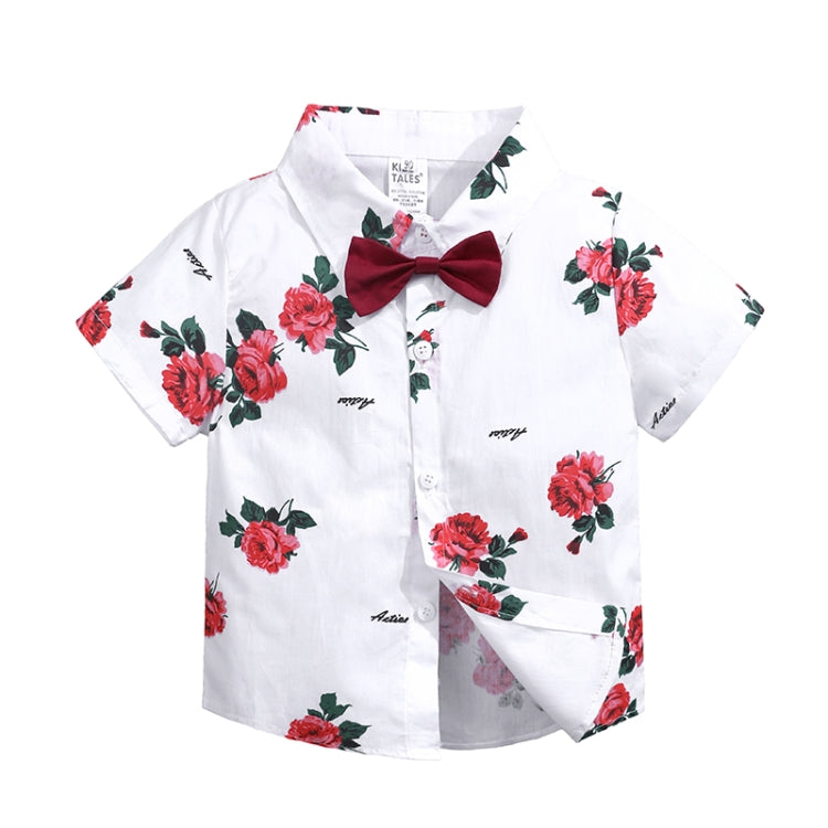 Summer Boys Print Short Sleeve Shirt + Shorts Set