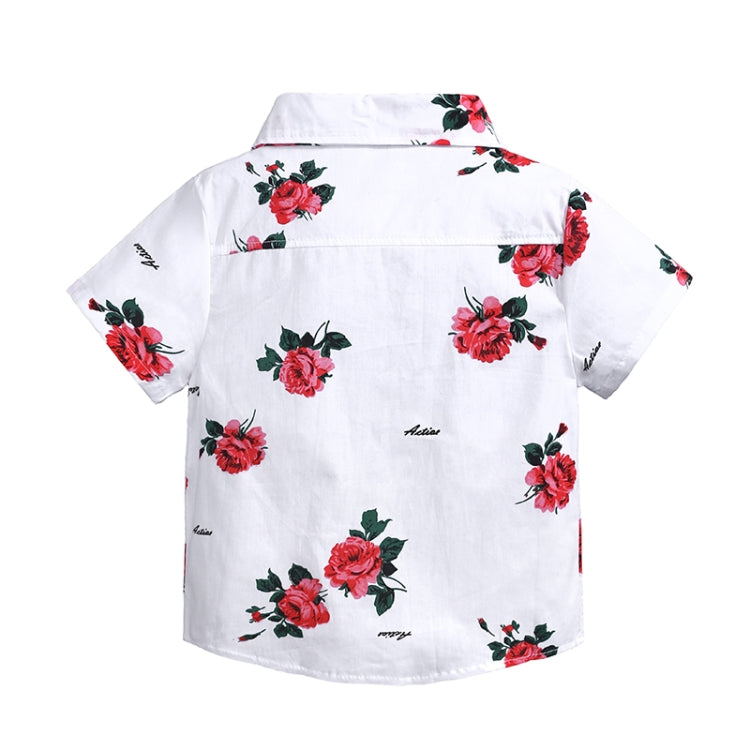 Summer Boys Print Short Sleeve Shirt + Shorts Set