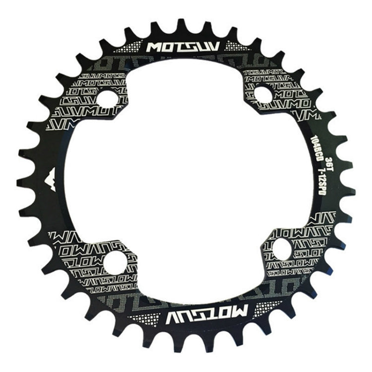 MOTSUV Round Narrow Wide Chainring MTB  Bicycle 104BCD Tooth Plate Parts, Series 1 Reluova